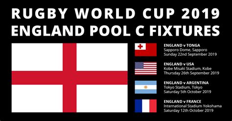 england rugby fixtures world cup